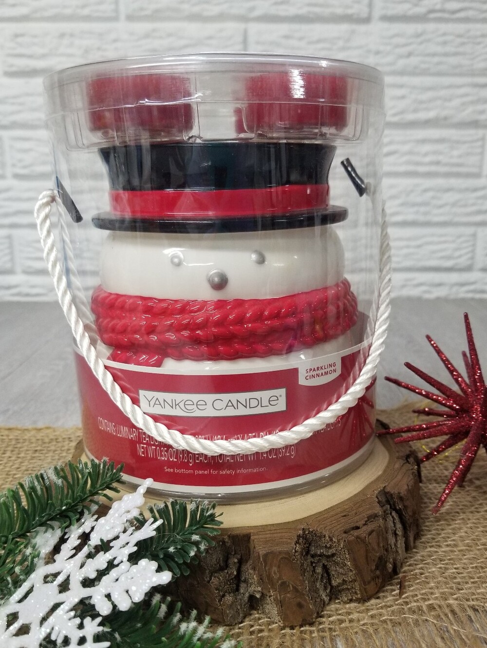 Yankee Snowman Luminary 5 Piece Gift Set